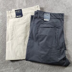 VRST Canvas Pants Mens size 38x32 Slim Fit 5 Pocket NWTs Lot of 2 Pair